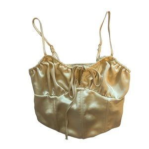 Pacsun yellow corset top